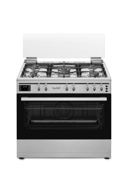 Picture of Sackiti Gas Cooker Stainless Steel 90X60 Model VASK-6090FS