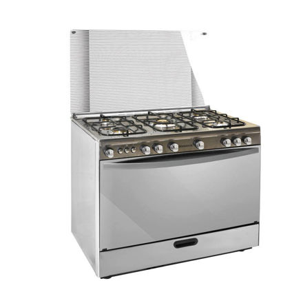 Picture of Bismarck Easy Cook Stainless Steel Cooker BSTE-6090SFAE, 60×90 cm , 5 gas burners , Silver